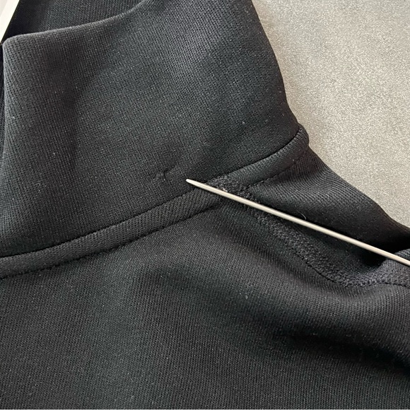 NWT DKNY Sport Pullover 1/2 Zip Up Color Block Sweatshirt Blue Black Size XXL - Picture 7 of 10